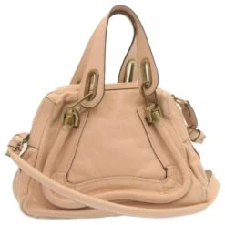 Sac à Main Chloé En Cuir 2façon Pink Auth Am2241g Rose