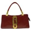 Chloé Sac Chloe Jewel Embelli En Cuir Rouge -Chloé sac chloe jewel embelli en cuir rouge