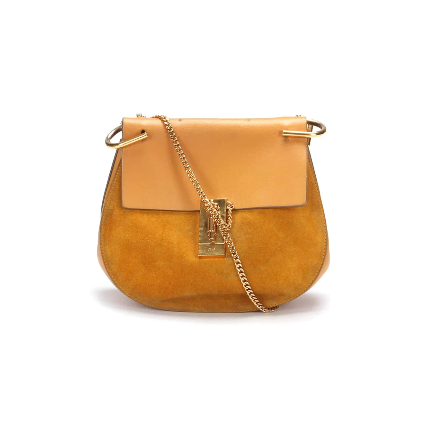 Chloé Sac Drew En Cuir Suédé Orange 2 Chloé Sac Drew En Cuir Suédé Orange