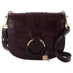 See By Chloé Sac Hana En Cuir Marron Foncé Beige
