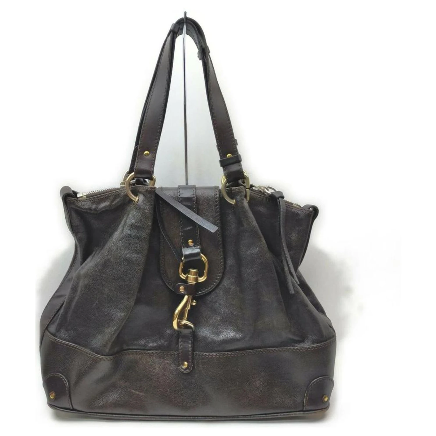 Chloé Sac Porté épaule Kerala En Cuir Marron Foncé 3 Chloé Sac Porté épaule Kerala En Cuir Marron Foncé