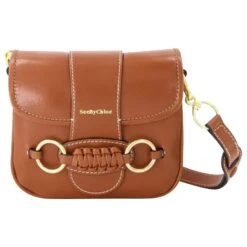 See By Chloé Sac Saddie En Cuir Caramello Marron