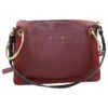 Chloé Chloe Roy Medium Shoulder Bag En Cuir De Veau Bordeaux Cuir -Chloé sacs a main chloe roy medium shoulder bag en cuir de veau bordeaux cuir