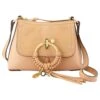 Joan Mini Hobo - See By Chloé - Cuir - Beige -Chloé sacs a main joan mini hobo see by chloe cuir beige